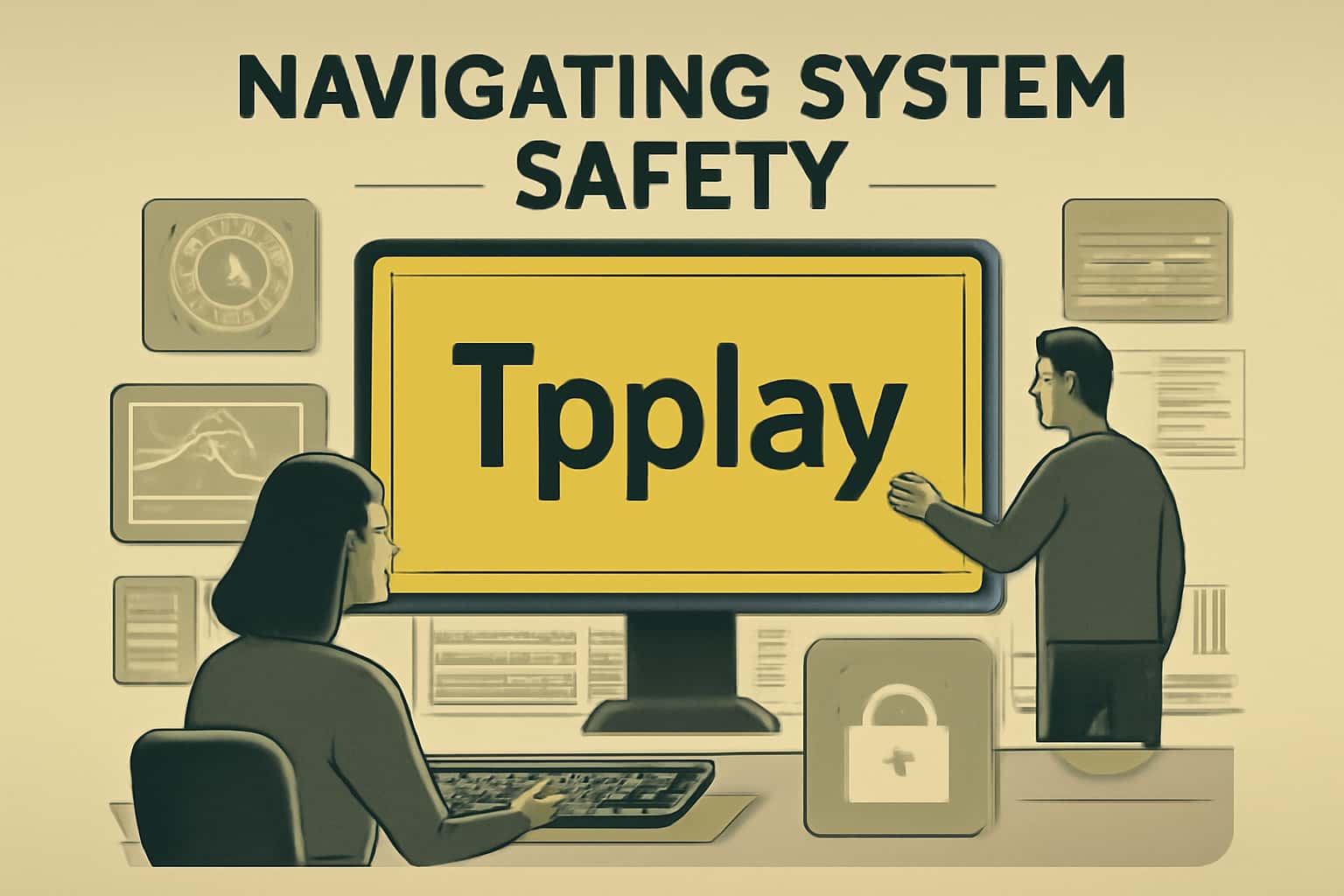 A visual representation of Tpplay System Safety with a focus on security and access features.