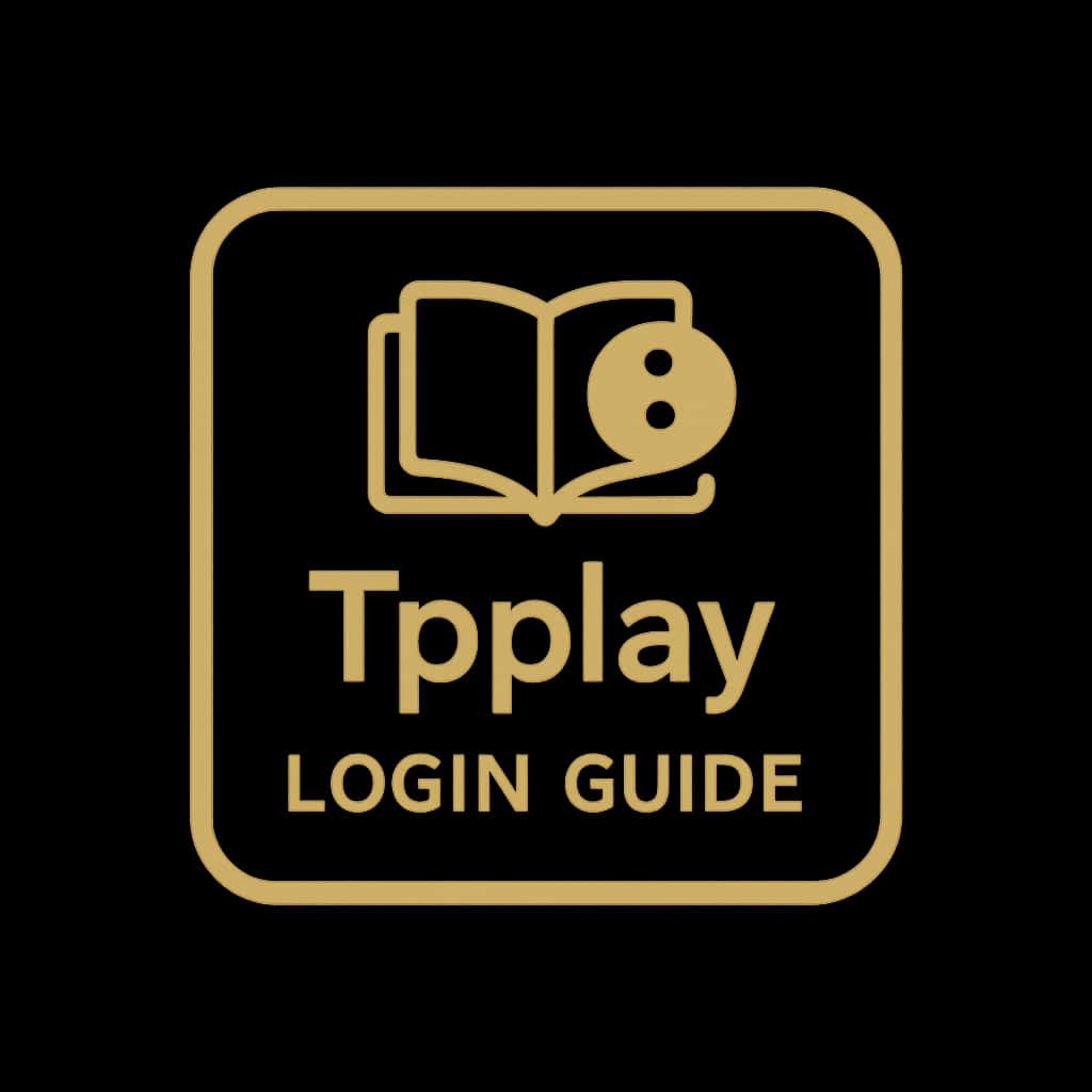 Icon representing the Tpplay Login Guide, emphasizing the text 'Tpplay'.