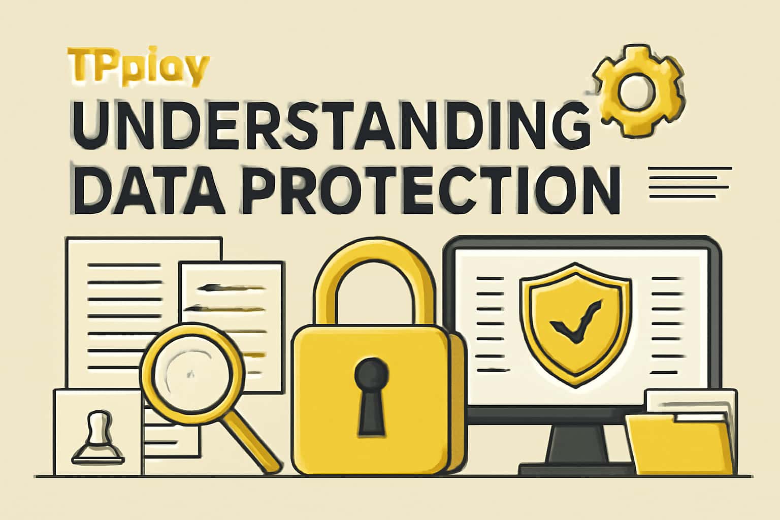 Visual representation of data protection principles within the Tpplay platform.